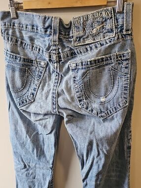 True Religion 29x34 Light Blue Jeans